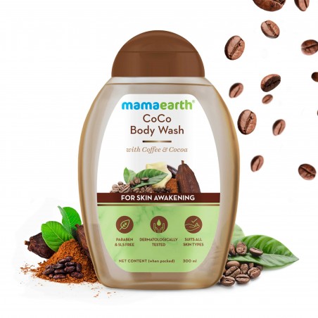 Mamaearth Coco Body Wash With Coffee & Cocoa, 300ml For Skin Awakening