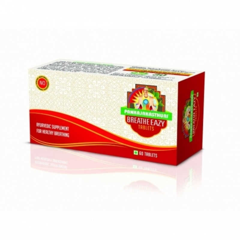 Pankajakasthuri Breathe Eazy Tablets, 60 Tablets